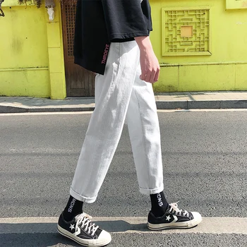 Spring New Jeans Men Fashion Solid Color Washed Casual Denim Pants Man Streetwear Hip Hop Loose Cowboy Trousers Male Clothes
Spring New Jeans Men Fashion Solid Color Washed Casual Denim Pants Man Streetwear Hip Hop Loose Cowboy Trousers Male Clothes