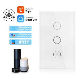Tuya Smart Switch WiFi EU/UK Touch Switch Timer APP Remote Control Speed Adjustable For Amazon Alexa/Google Home Voice Control
Tuya Smart Switch WiFi EU/UK Touch Switch Timer APP Remote Control Speed Adjustable For Amazon Alexa/Google Home Voice Control