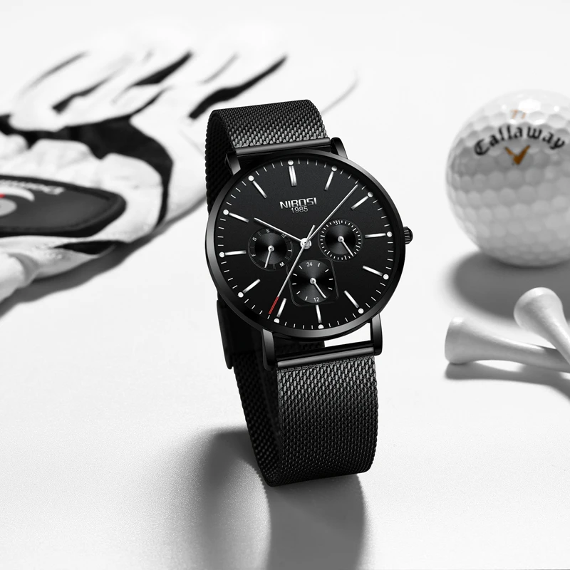 NIBOSI Mens Watches Slim Mesh Waterproof Minimalist Wrist Watch For Men Quartz Sport Watch Ultra Thin Clock Relogio Masculino
NIBOSI Mens Watches Slim Mesh Waterproof Minimalist Wrist Watch For Men Quartz Sport Watch Ultra Thin Clock Relogio Masculino