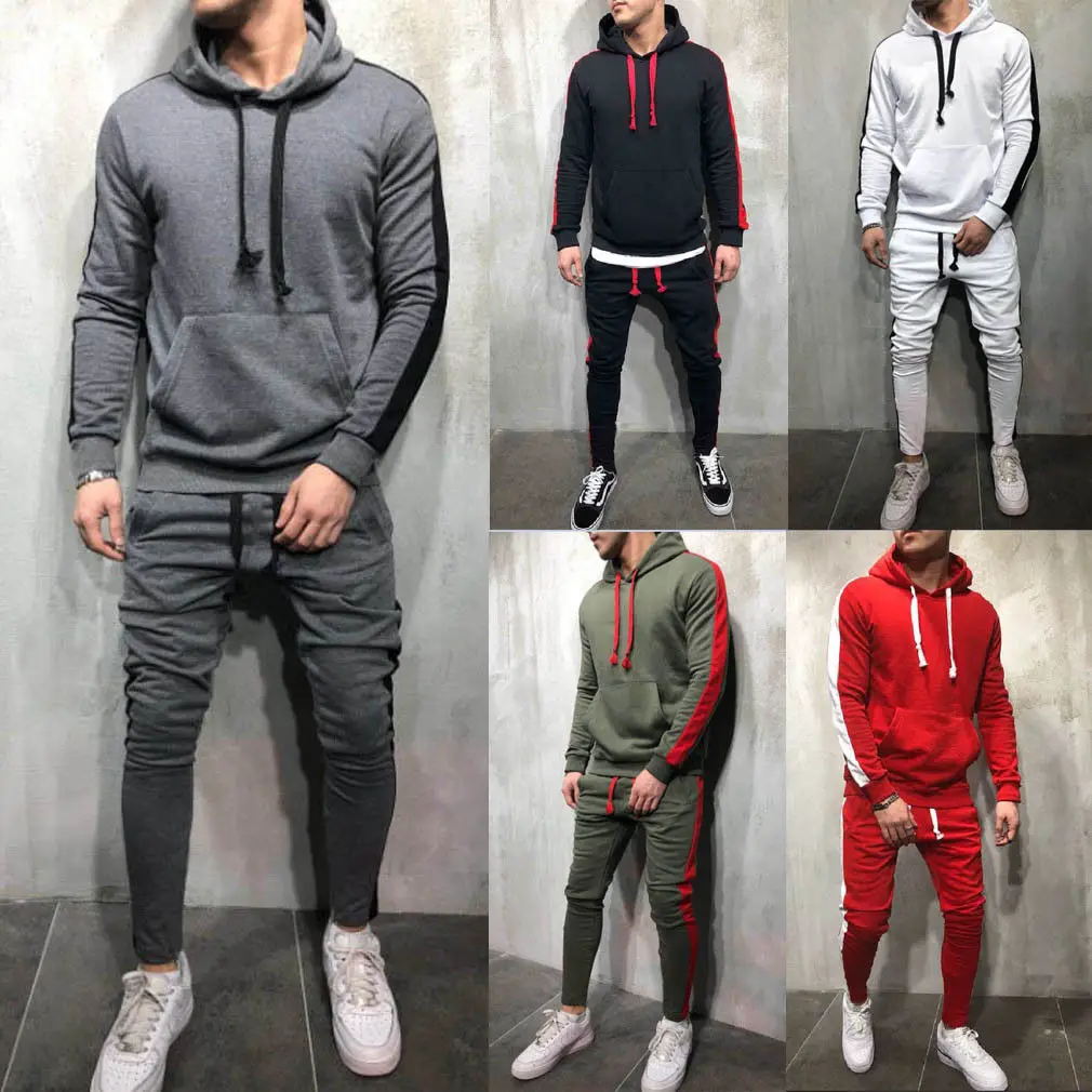 2019 Men Tracksuits Outwear Hoodies Sportwear Sets Male Sweatshirts Cardigan Men Set Clothing+Pants plus size
2019 Men Tracksuits Outwear Hoodies Sportwear Sets Male Sweatshirts Cardigan Men Set Clothing+Pants plus size