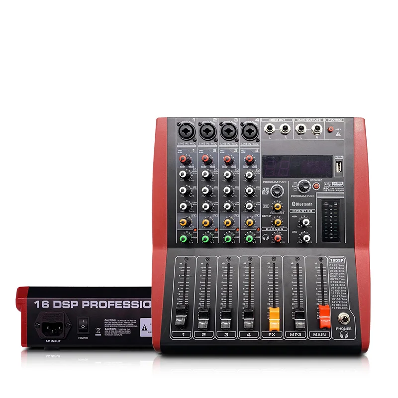 LEORY Profissional USB Bluetooth Mixer 4 Channel DJ Console Mixing Controller Karaoke 48V Amplifier For Karaoke KTV Match Party
LEORY Profissional USB Bluetooth Mixer 4 Channel DJ Console Mixing Controller Karaoke 48V Amplifier For Karaoke KTV Match Party