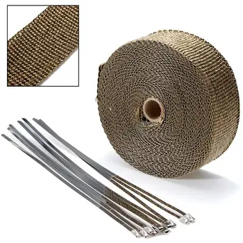 50 Feet (15m) Universal MOTORCYCLE Incombustible Turbo Manifold Heat Exhaust Thermal Wrap with 10x Steel Ribbon
50 Feet (15m) Universal MOTORCYCLE Incombustible Turbo Manifold Heat Exhaust Thermal Wrap with 10x Steel Ribbon