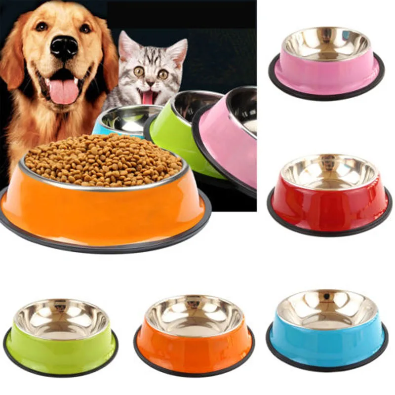 Brand New Style Stainless Steel Pet Bowl Dog Cat Dish Water Food Feeder Station Portable 6Colour
Brand New Style Stainless Steel Pet Bowl Dog Cat Dish Water Food Feeder Station Portable 6Colour