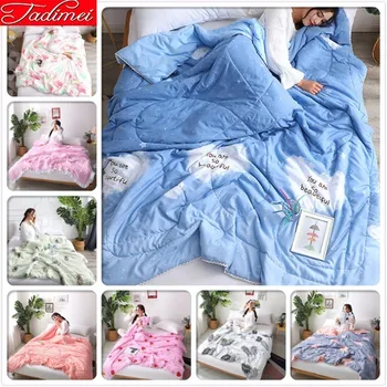 Blue High Quality Soft Cotton Summer Autumn Thin Quilt Single Twin Queen King Size Bedspreads Adult Kids Bed Cover Blankets 1.5m
Blue High Quality Soft Cotton Summer Autumn Thin Quilt Single Twin Queen King Size Bedspreads Adult Kids Bed Cover Blankets 1.5m