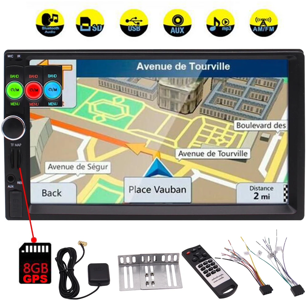 Eincar 2 din car radio 7" HD Player MP5 With GPS Touch Screen Digital Display Bluetooth Multimedia USB hands-free calling
Eincar 2 din car radio 7" HD Player MP5 With GPS Touch Screen Digital Display Bluetooth Multimedia USB hands-free calling