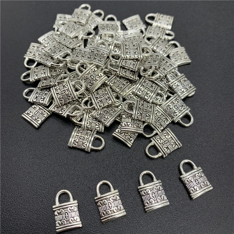 30pcs 12x8mm Alloy Beads Cap Ancient Silver Charms Lock Shape Pendant Charms For Jewelry Making DIY Accessories
30pcs 12x8mm Alloy Beads Cap Ancient Silver Charms Lock Shape Pendant Charms For Jewelry Making DIY Accessories