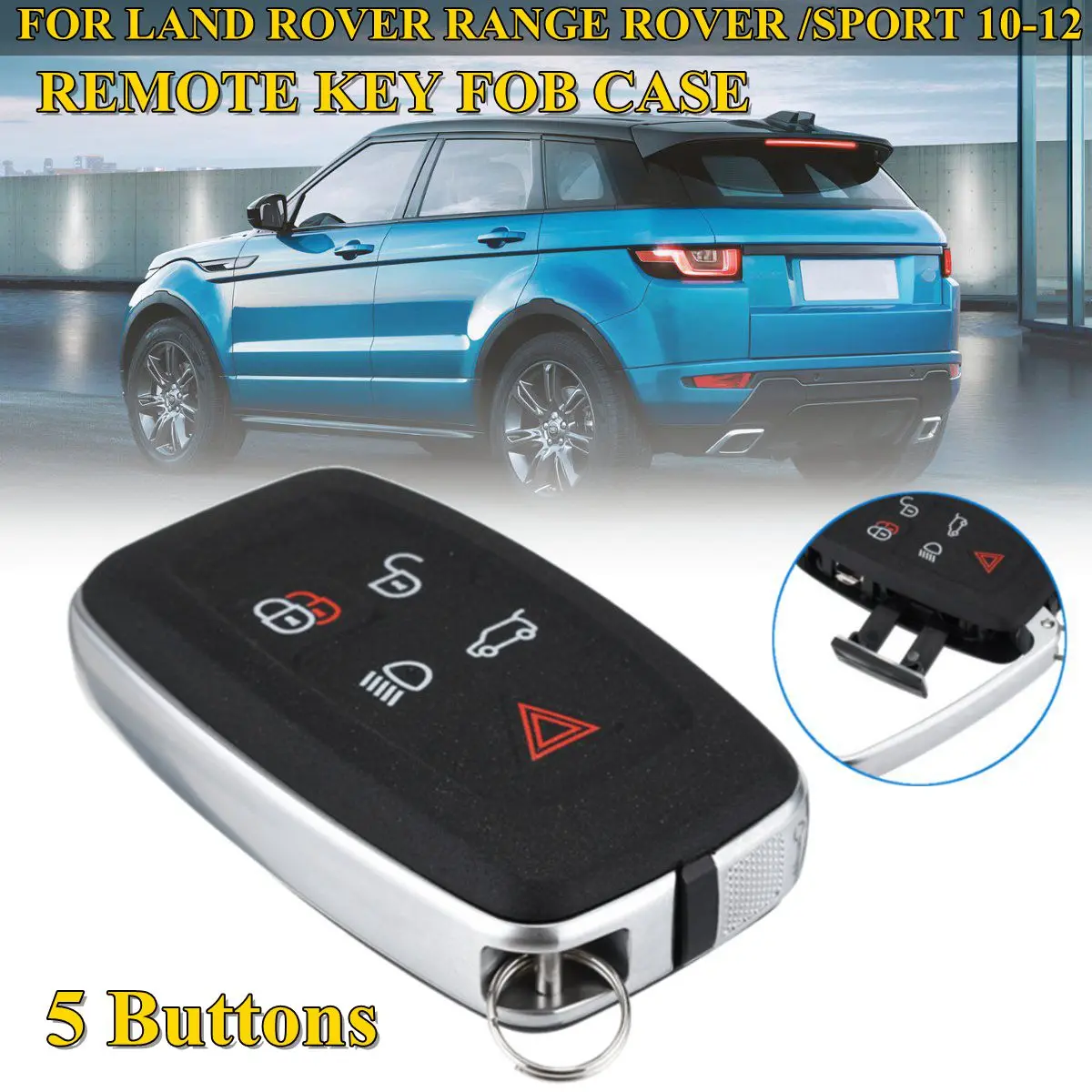 5 Button Car Key For Land Rover Range Rover Sport 2010 2011 2012 Lock Unlock Remote Low Beam Trunk Panic Fob Case Shell
5 Button Car Key For Land Rover Range Rover Sport 2010 2011 2012 Lock Unlock Remote Low Beam Trunk Panic Fob Case Shell
