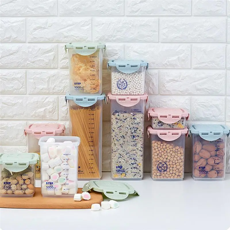 4pcs Airtight Leakproof Plastic Container Storage Bottle for Sugar Flour Cereal Rice (Random Color)
4pcs Airtight Leakproof Plastic Container Storage Bottle for Sugar Flour Cereal Rice (Random Color)