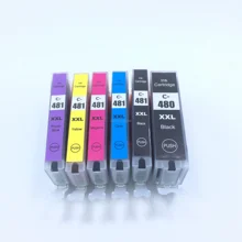 YOTAT Compatible for Canon PGI 480 CLI 481 PGI-480 CLI-481 Ink Cartridge For Canon PIXMA TR7540 TR8540 TS6140 TS8140 TS9140
YOTAT Compatible for Canon PGI 480 CLI 481 PGI-480 CLI-481 Ink Cartridge For Canon PIXMA TR7540 TR8540 TS6140 TS8140 TS9140