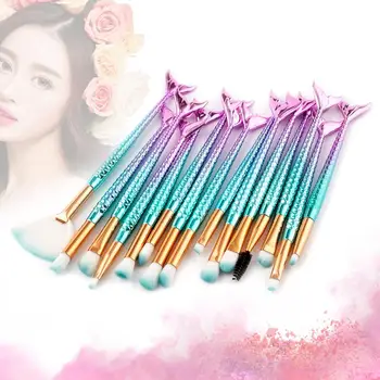15pcs Mermaid Colorful Makeup Brushes Set Pro Fan-shaped Blending Powder Foundation Eyeshadow Contour Concealer Blush Cosmetic
15pcs Mermaid Colorful Makeup Brushes Set Pro Fan-shaped Blending Powder Foundation Eyeshadow Contour Concealer Blush Cosmetic