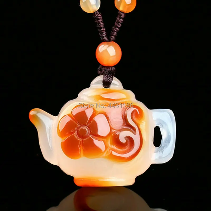 Beautiful Natural Chalcedony Hand-Carving Kettle Design Chromatic Agate Pendant Necklace*Free Gift Box
Beautiful Natural Chalcedony Hand-Carving Kettle Design Chromatic Agate Pendant Necklace*Free Gift Box