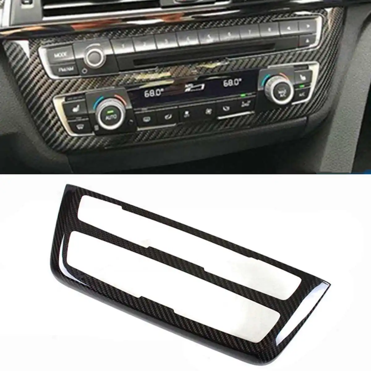 New Carbon Fiber Car Air Condition Control CD AC Console Control Panel Add-On Trim Hard Cover Fit for BMW M3 M4 2014-2018
New Carbon Fiber Car Air Condition Control CD AC Console Control Panel Add-On Trim Hard Cover Fit for BMW M3 M4 2014-2018