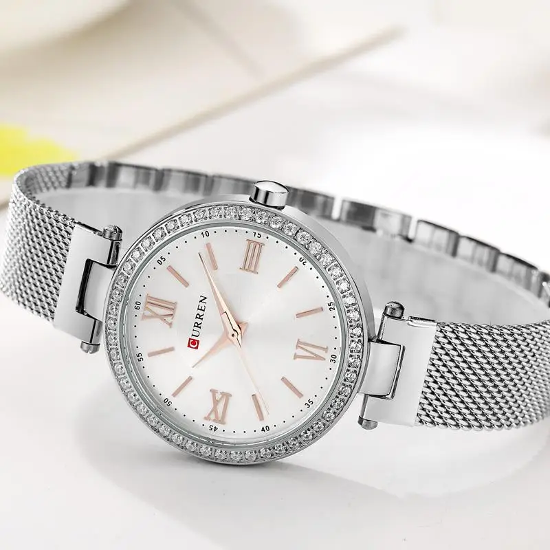 CURREN 9011 Fashion Silver Women Watches High Quality Ultra thin Quartz Watch Woman Elegant Dress Ladies Watch Montre Femme
CURREN 9011 Fashion Silver Women Watches High Quality Ultra thin Quartz Watch Woman Elegant Dress Ladies Watch Montre Femme