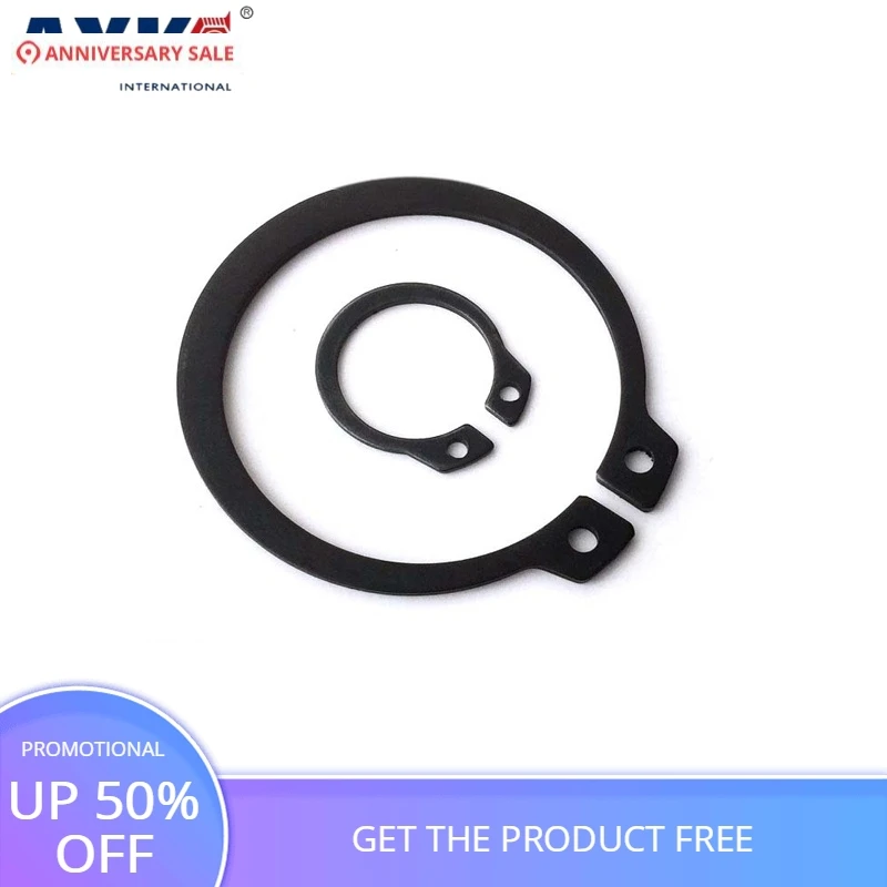 

M14 M15 M16 Black Carbon Steel Mn65 Washer DIN471 C Type Snap Retaining Ring For 14mm 15mm 16mm Outside External Shaft Circlip