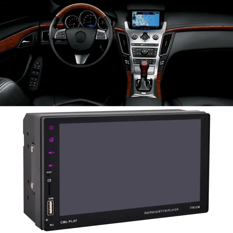 Universal Car MP5 Player Black HD 7" Screen Support Reversing Image Navigation FM Radio Wireless Bluetooth Connect Video Player
Universal Car MP5 Player Black HD 7" Screen Support Reversing Image Navigation FM Radio Wireless Bluetooth Connect Video Player