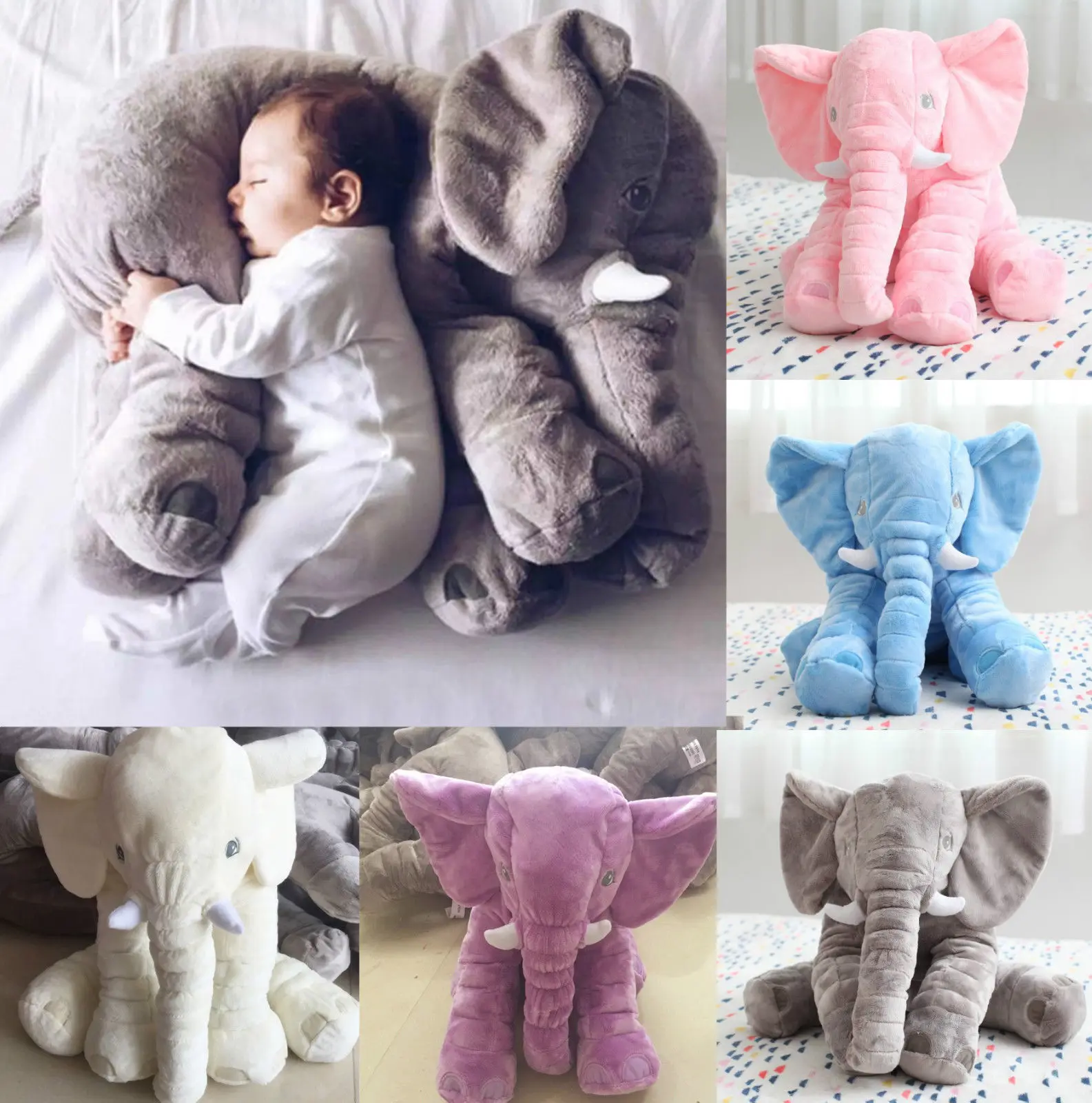 Lumbar Pillow Soft Plush Stuff Toys Elephant Doll Sleeping Memory Decorative Bedding Animal Pillow
Lumbar Pillow Soft Plush Stuff Toys Elephant Doll Sleeping Memory Decorative Bedding Animal Pillow
