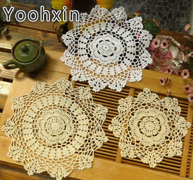 Modern Luxury Handmade Crochet Placemats Cup Mat Pads Christmas Decorations Coffee Drink Coasters Dining Doilies Table Napkins
Modern Luxury Handmade Crochet Placemats Cup Mat Pads Christmas Decorations Coffee Drink Coasters Dining Doilies Table Napkins