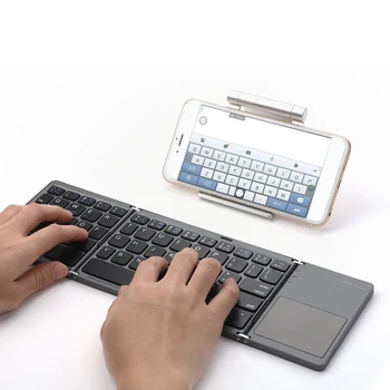 Universal Portable Twice Folding With Touched Bluetooth Keyboard Wireless Foldable Mini Size Computer Keypad For Android Tablet
Universal Portable Twice Folding With Touched Bluetooth Keyboard Wireless Foldable Mini Size Computer Keypad For Android Tablet
