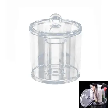Transparent Cotton Ball and Swab Dispenser Acrylic Round Container Cotton Pads Holder Swab Jar Makeup Organizer
Transparent Cotton Ball and Swab Dispenser Acrylic Round Container Cotton Pads Holder Swab Jar Makeup Organizer