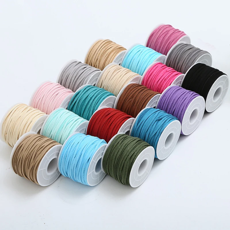 25 yards/Roll Velvet Jewelry Accessories Double Faced Deerskin Rope Knitted Bracelet Hot Sale Gift Decorations Necklace Cords
25 yards/Roll Velvet Jewelry Accessories Double Faced Deerskin Rope Knitted Bracelet Hot Sale Gift Decorations Necklace Cords