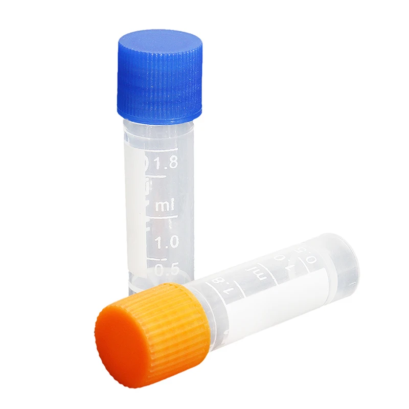 50Pcs 1.8ml Plastic Graduated 0.063oz Cryovial Test Tube Sample Pipe With Seal Cap
50Pcs 1.8ml Plastic Graduated 0.063oz Cryovial Test Tube Sample Pipe With Seal Cap