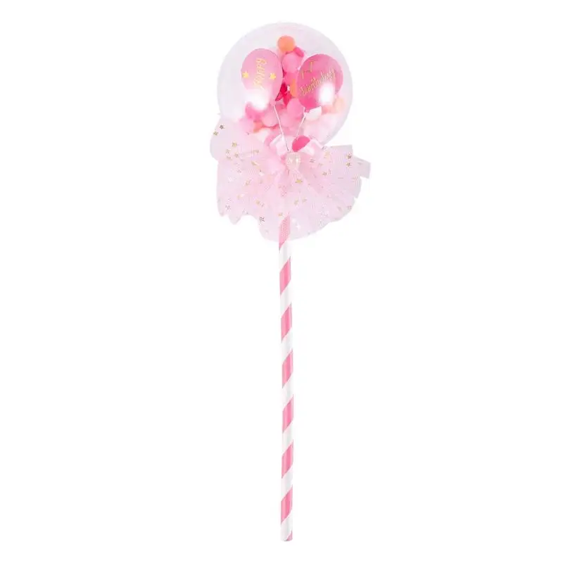 Lighting Clear Balloon Cake Topper Decor Birthday Party Wedding Cake Decoration (Pink)
Lighting Clear Balloon Cake Topper Decor Birthday Party Wedding Cake Decoration (Pink)