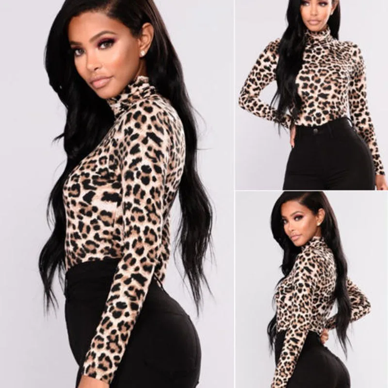 2018 Brand New Fashion Stock Top Women Turtle Neck Ladies Leopard Long Sleeve Loose Casual PrintedT Shirt Tops
2018 Brand New Fashion Stock Top Women Turtle Neck Ladies Leopard Long Sleeve Loose Casual PrintedT Shirt Tops