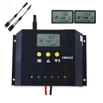 SUNYOBA PWM 60A Solar Charge Controller 12V 24V LCD Display Solar Charge Regulator Remote Monitoring + 1Pair Solar Connector
SUNYOBA PWM 60A Solar Charge Controller 12V 24V LCD Display Solar Charge Regulator Remote Monitoring + 1Pair Solar Connector