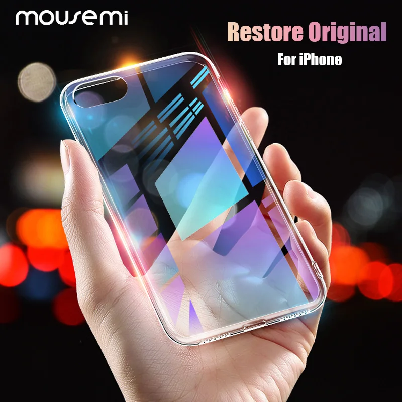 MOUSEMI Phone Cases For iPhone 6 6s 7 8 Plus X Ultra Thin Soft Transparent TPU Silicone Cases 7 For iPhone 7 5s se 6 Back Cover
MOUSEMI Phone Cases For iPhone 6 6s 7 8 Plus X Ultra Thin Soft Transparent TPU Silicone Cases 7 For iPhone 7 5s se 6 Back Cover
