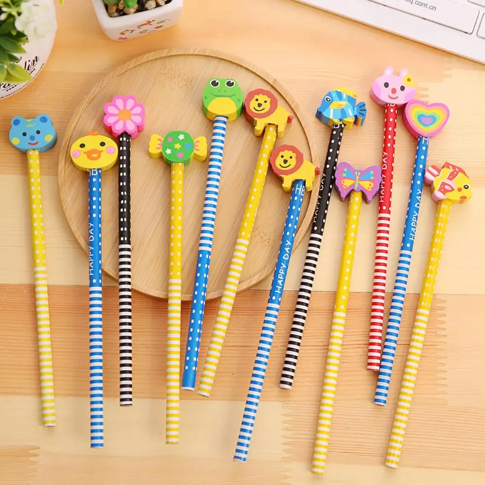 New Hot Selling Handmade Wooden Creative Cartoon Pattern Eraser Pen Pencil School Office Supplies Kids Students Stationery
New Hot Selling Handmade Wooden Creative Cartoon Pattern Eraser Pen Pencil School Office Supplies Kids Students Stationery