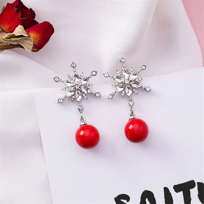 New Fashion Crystal Earring New Earring Cute Snowflake Earrings Women Jewelry Christmas Gift
New Fashion Crystal Earring New Earring Cute Snowflake Earrings Women Jewelry Christmas Gift