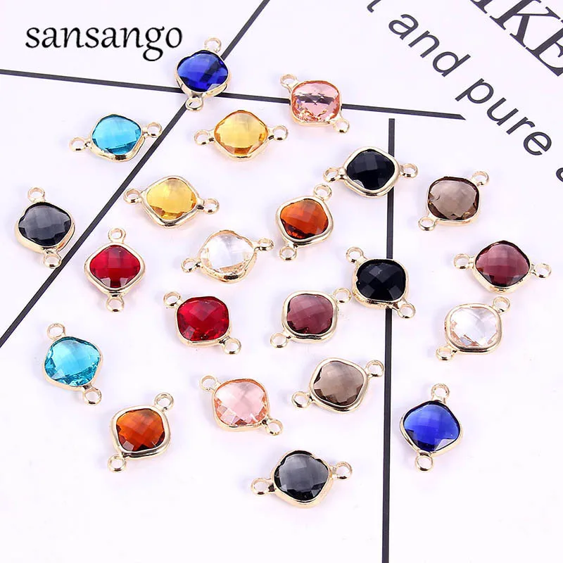 New 10pcs Gold-color Double Hole Round Murano Faceted Glass Crystal Beads For DIY Earring Handcrafted Jewelry Accessories
New 10pcs Gold-color Double Hole Round Murano Faceted Glass Crystal Beads For DIY Earring Handcrafted Jewelry Accessories