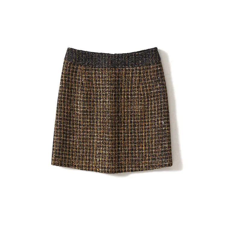 Skirts Midi Skirt New Spring And Autumn 2019 Small Fragrance Golden High Waistband Hip A Shaped Half Length Skirt Short Woman
Skirts Midi Skirt New Spring And Autumn 2019 Small Fragrance Golden High Waistband Hip A Shaped Half Length Skirt Short Woman