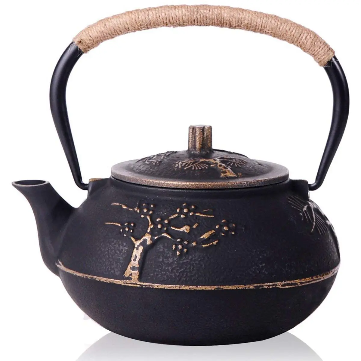 Japanese Cast Iron Teapot Kettle with Stainless Steel Infuser / Strainer , Plum Blossom 30 Ounce ( 900 ml )
Japanese Cast Iron Teapot Kettle with Stainless Steel Infuser / Strainer , Plum Blossom 30 Ounce ( 900 ml )