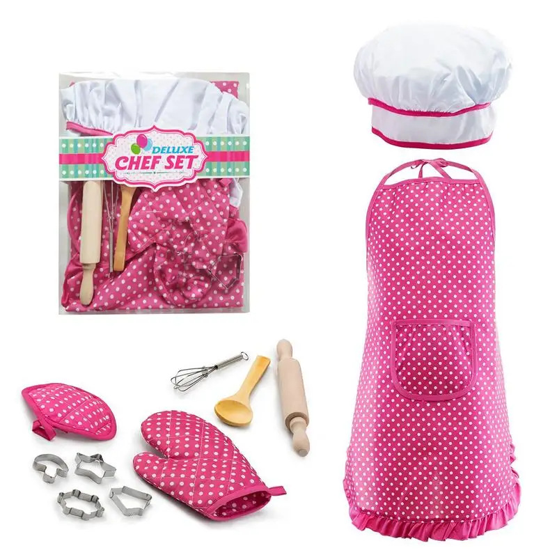 11 PCS/Set Children Kitchen Pretend Play Toys Kids Cooking Baking Utensils Kitchen Supplies Set With Apron Chef Hat
11 PCS/Set Children Kitchen Pretend Play Toys Kids Cooking Baking Utensils Kitchen Supplies Set With Apron Chef Hat