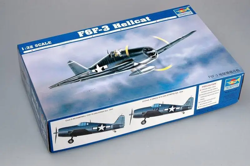 Трубач 02256 1/32 масштаб Американский F6F 3 Hellcat модели самолета самолетостроение