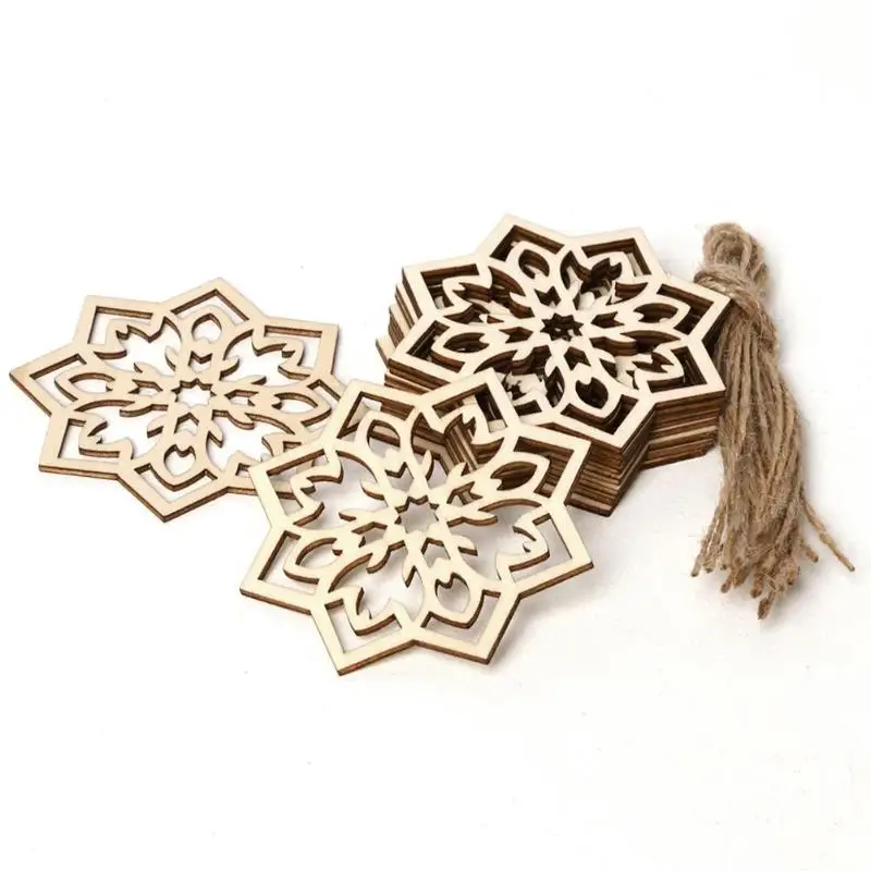 10 Pcs DIY Wooden Christmas Pendant Home Decoration Hollow Ornament Crafts Activities Gifts With Ropes
10 Pcs DIY Wooden Christmas Pendant Home Decoration Hollow Ornament Crafts Activities Gifts With Ropes