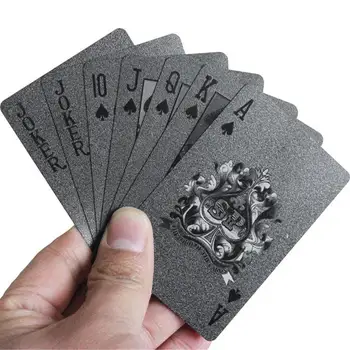 Black Matte Playing Cards Poker Game PET Waterproof Playing Cards Foil Poker Set Plastic Magic Card Waterproof Creative Gift
Black Matte Playing Cards Poker Game PET Waterproof Playing Cards Foil Poker Set Plastic Magic Card Waterproof Creative Gift