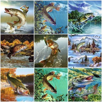 Huacan 5D DIY Diamond Painting Full Square Rhinestones Diamond Embroidery Fish Display Rhinestone Mosaic Home Decor Gift
Huacan 5D DIY Diamond Painting Full Square Rhinestones Diamond Embroidery Fish Display Rhinestone Mosaic Home Decor Gift