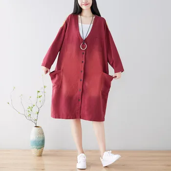 Oversize Trench Coat Women Patchwork Knitting Cowboy Long Outwear Loose Outwear Windbreaker Japanese Harajuku Printed Cardigans
Oversize Trench Coat Women Patchwork Knitting Cowboy Long Outwear Loose Outwear Windbreaker Japanese Harajuku Printed Cardigans