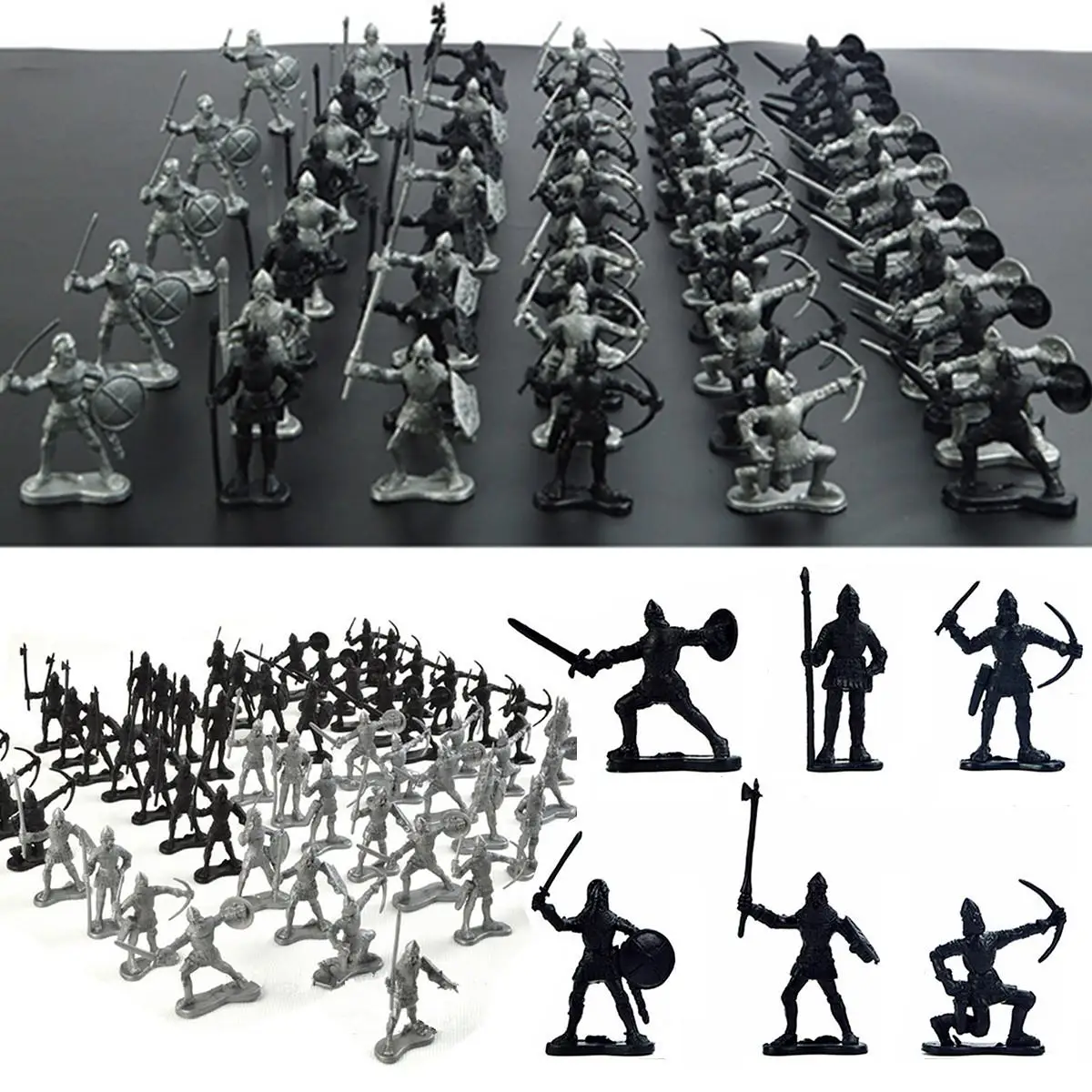 60pcs/set Army Knights Soilders Horses Medieval Model Toys Action Figures Plastics Toy Mini Learning Boys Toy Models For Kids
60pcs/set Army Knights Soilders Horses Medieval Model Toys Action Figures Plastics Toy Mini Learning Boys Toy Models For Kids