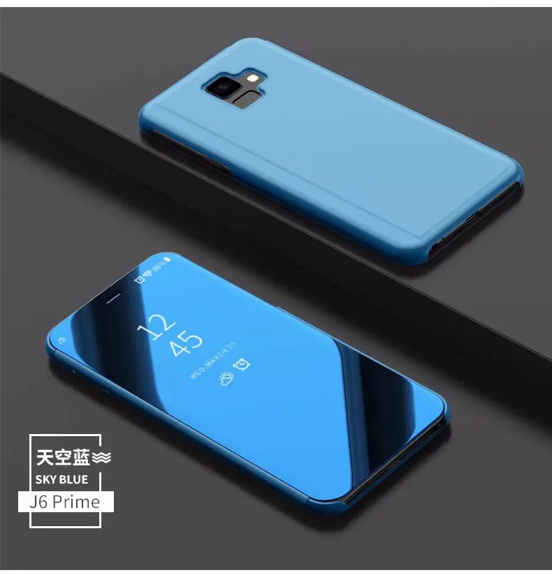10pcs/lot Clear View Flip Cover Mirror Stand Leather+PC Cover case For Samsung A7 2018 A750 A9 2018 J4 Plus J6 Plus J2 Core A6s
10pcs/lot Clear View Flip Cover Mirror Stand Leather+PC Cover case For Samsung A7 2018 A750 A9 2018 J4 Plus J6 Plus J2 Core A6s