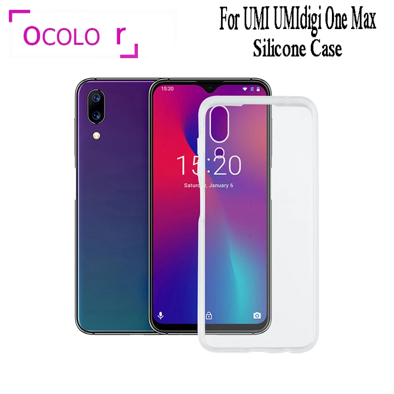 Ocolor для UMI UMIdigi One Max прозрачный силиконовый чехол TPU Защитный смартфона Max|Бамперы|
