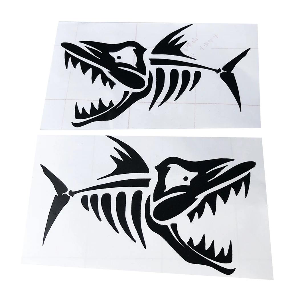 2Pcs Waterproof Fish Bone Sticker Decal Canoe Laptop Dinghy Car Graphics for Fishing Boat Kayak Car Window Decoration Black
2Pcs Waterproof Fish Bone Sticker Decal Canoe Laptop Dinghy Car Graphics for Fishing Boat Kayak Car Window Decoration Black