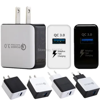 QC3.0 5V 3A 9V 2A 12V 1.6A Fast Quick Adaptive Rapid Eu US Ac home wall charger power adapter for iphone 7 8 samsung s6 s7 s8
QC3.0 5V 3A 9V 2A 12V 1.6A Fast Quick Adaptive Rapid Eu US Ac home wall charger power adapter for iphone 7 8 samsung s6 s7 s8