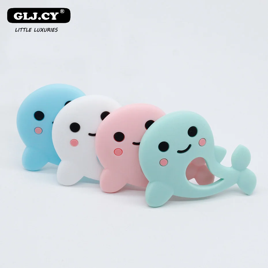 Baby Teether 10pcs Dolphin Animal Pendant Food Grade Slilcone Teether Nurse Gifts Sensory Dental Care Teething Toys
Baby Teether 10pcs Dolphin Animal Pendant Food Grade Slilcone Teether Nurse Gifts Sensory Dental Care Teething Toys