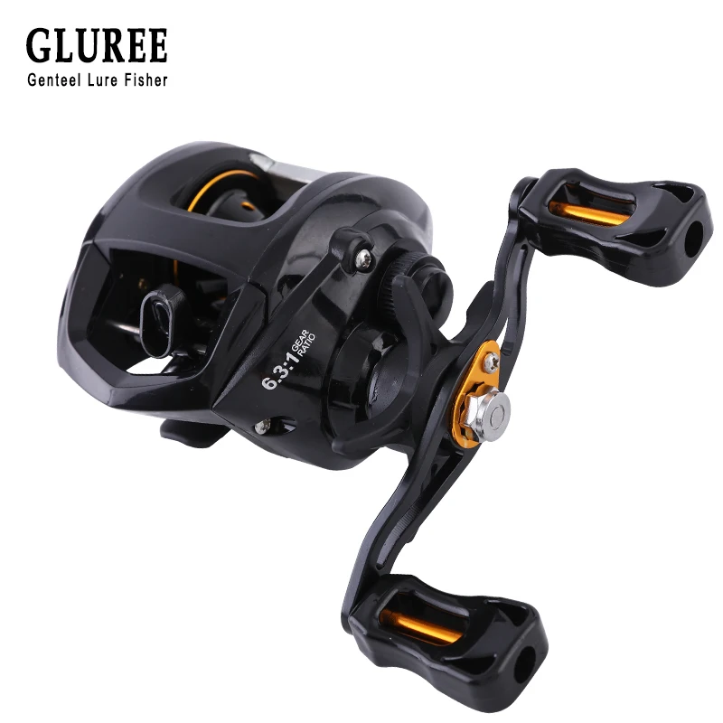 GLUREE Super Light Carbon Body Baitcasting Fishing Reel 12+1BB 6.3:1 Left / Right Hand Lure Fishing Reel Fresh/Salt Water Tools
GLUREE Super Light Carbon Body Baitcasting Fishing Reel 12+1BB 6.3:1 Left / Right Hand Lure Fishing Reel Fresh/Salt Water Tools