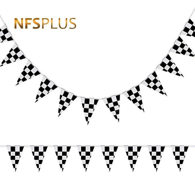 38 Pieces Triangle Black and White Checkered Hanging Flag 14x21cm Chequered F1 Sports Auto Racing Decorative Flags and Banners
38 Pieces Triangle Black and White Checkered Hanging Flag 14x21cm Chequered F1 Sports Auto Racing Decorative Flags and Banners