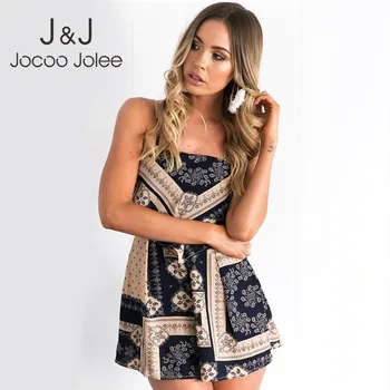 Jocoo Jolee 2019 Summer Boho Backless Lace Up Jumpsuit Women Playsuit Overalls Casual Print Sleeveless Strap Romper Beach Wear
Jocoo Jolee 2019 Summer Boho Backless Lace Up Jumpsuit Women Playsuit Overalls Casual Print Sleeveless Strap Romper Beach Wear