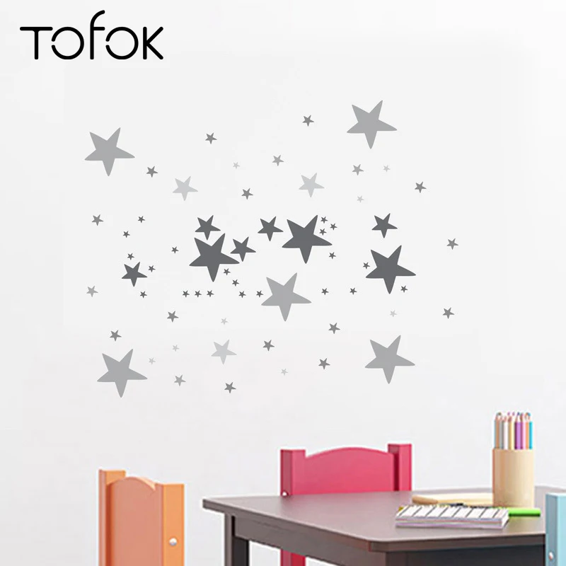Tofok PVC Colorful Stars DIY Wall Sticker INS Vinyl Bedroom Children Room Creative Decal Eco-friendly Fridge TV Background Decor
Tofok PVC Colorful Stars DIY Wall Sticker INS Vinyl Bedroom Children Room Creative Decal Eco-friendly Fridge TV Background Decor